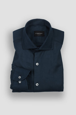 Teal Blue Winter Flannel Shirt