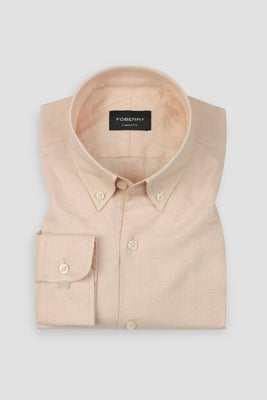 Soft Pastel Peach Irish Linen Shirt