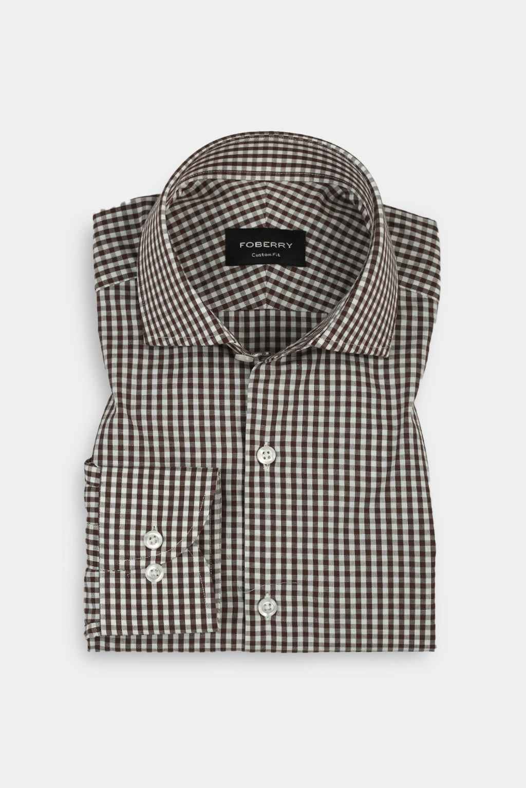 Mustard Brown Gingham Shirt