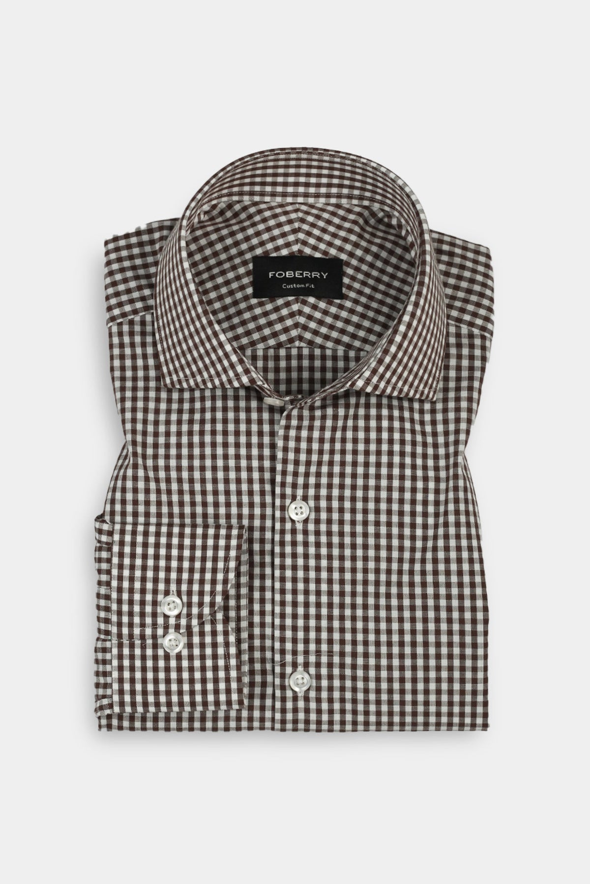 Mustard Brown Gingham Shirt