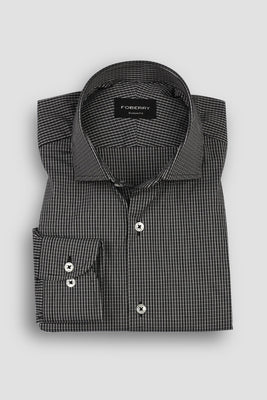White & Black Watch Check Shirt