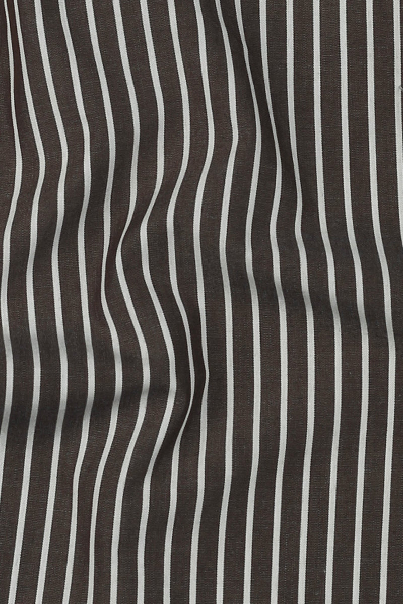 Dark Wood Brown Striped