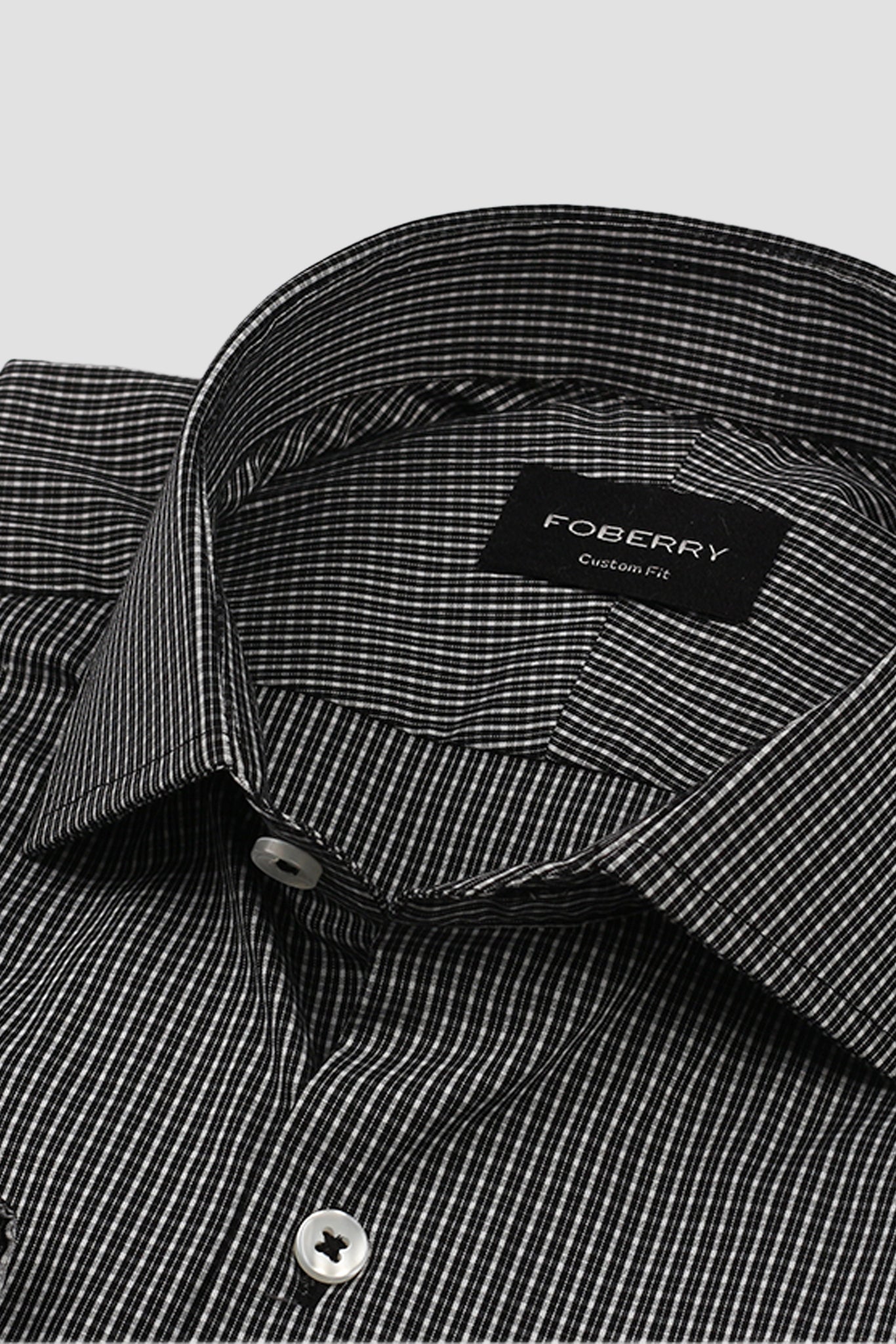 White & Black Watch Check Shirt