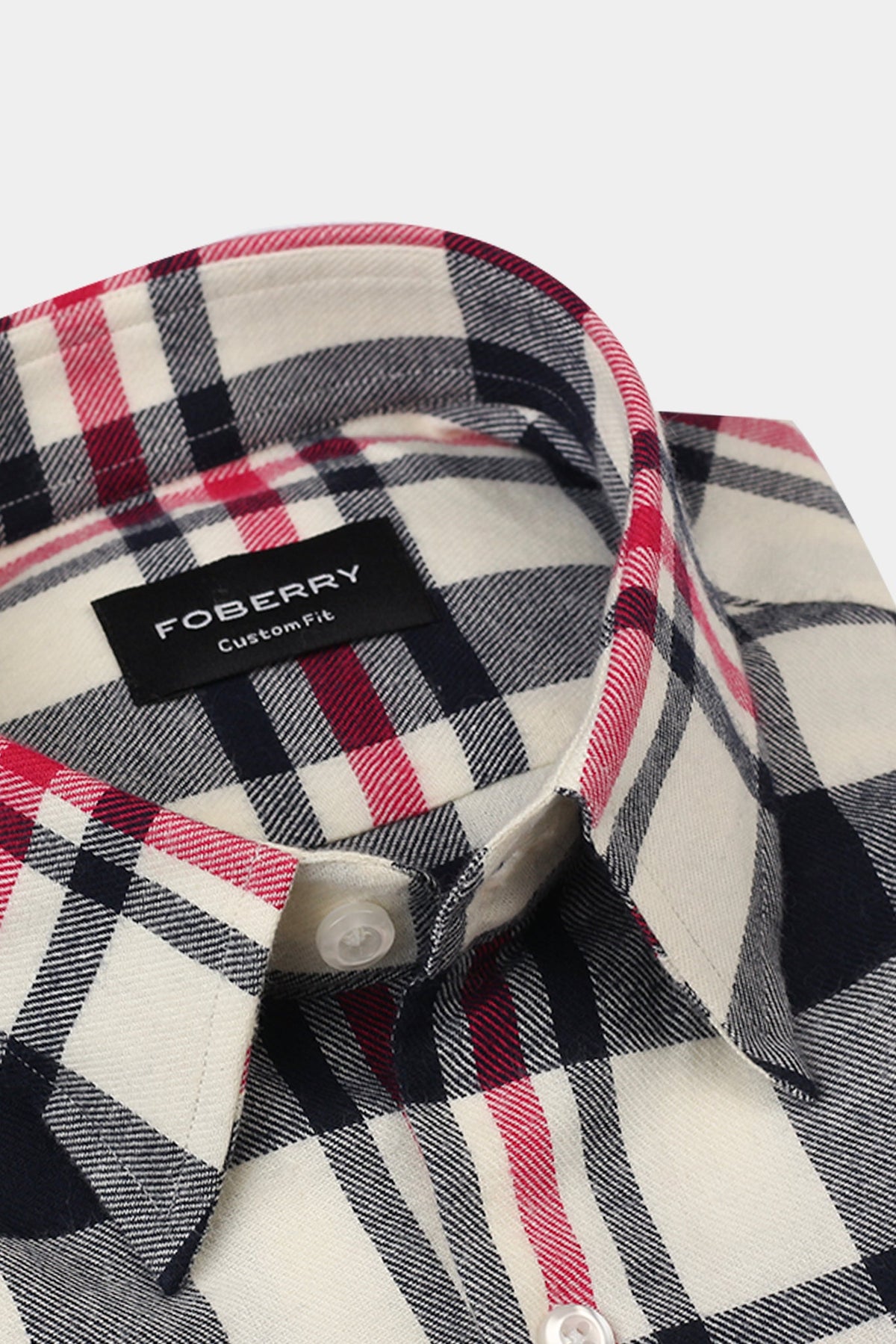 Blue & White Grid Winter Flannel Shirt