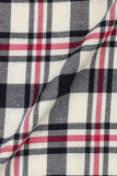 Blue & White Grid Winter Flannel