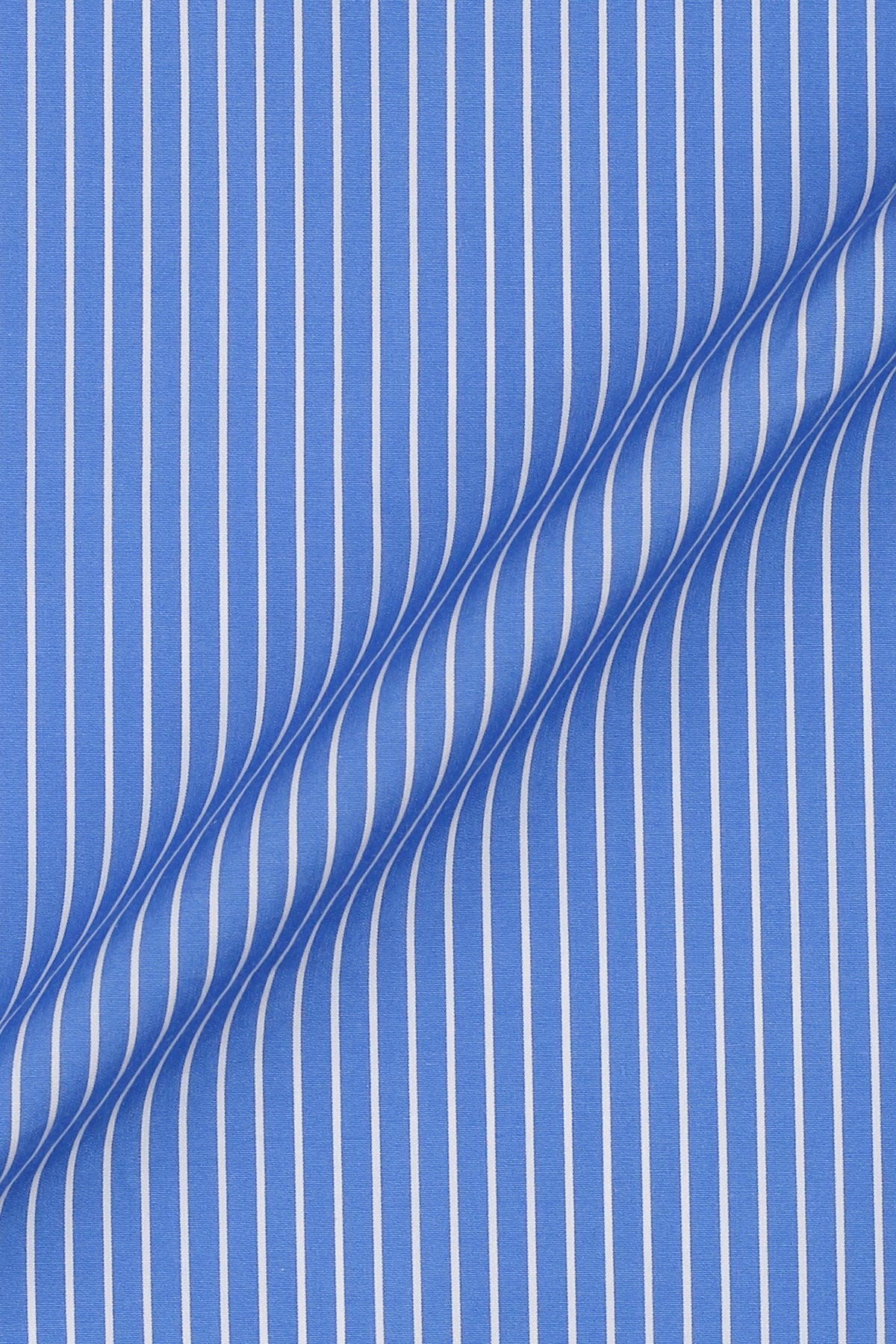 Azure Blue Pen Striped Shirt