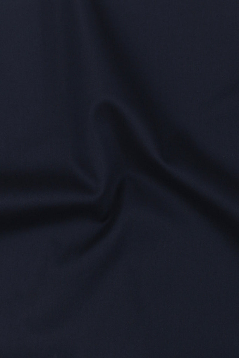 Dark Navy Blue Egyptian Shirt - Pin Collar Shirt