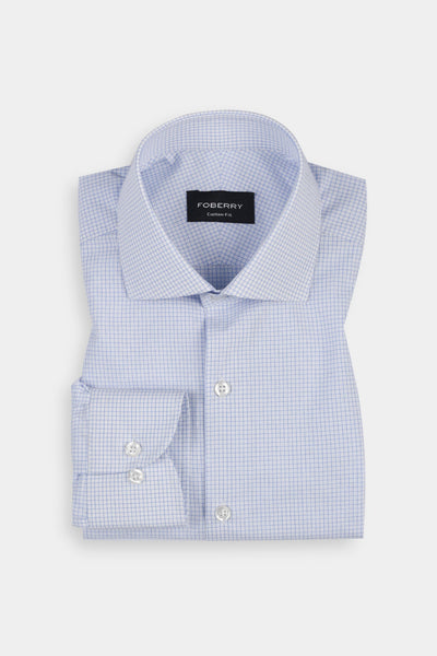 Sky Blue Graphed Shirt