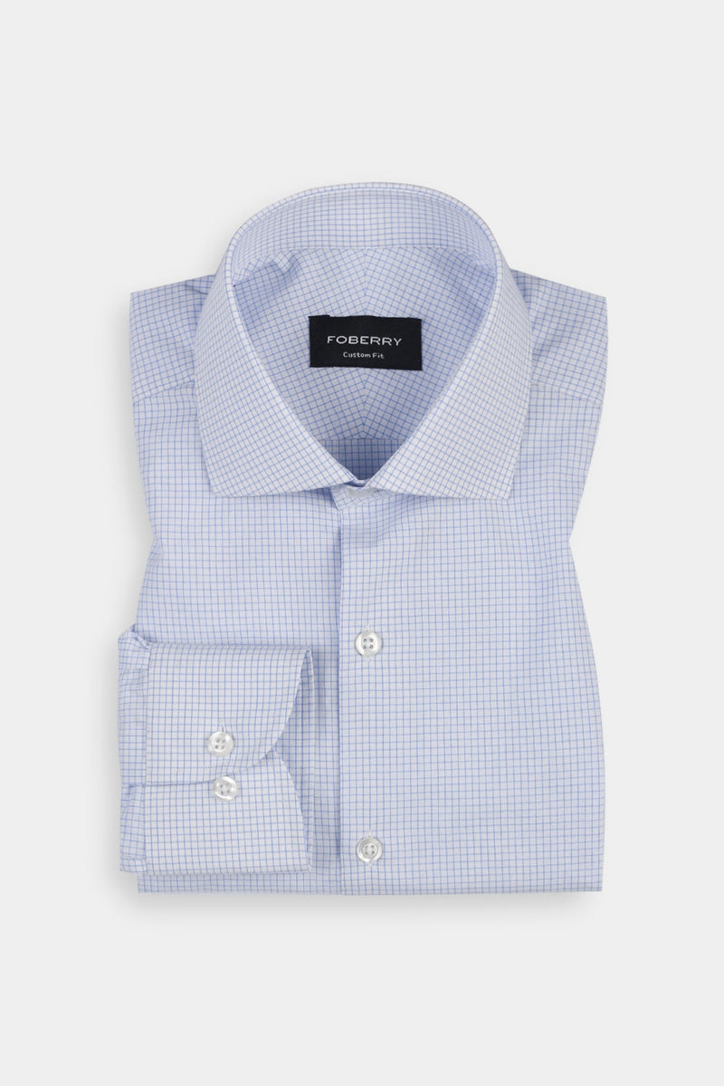 Sky Blue Graphed Shirt