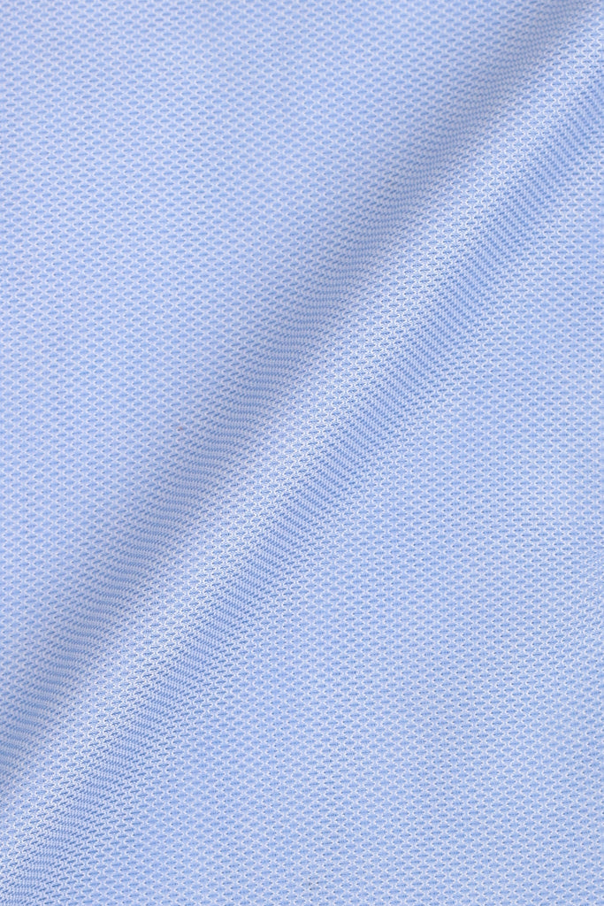 Crispy Sky Blue Leno weave Shirt