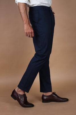 Navy Blue Twill Comfort Chinos