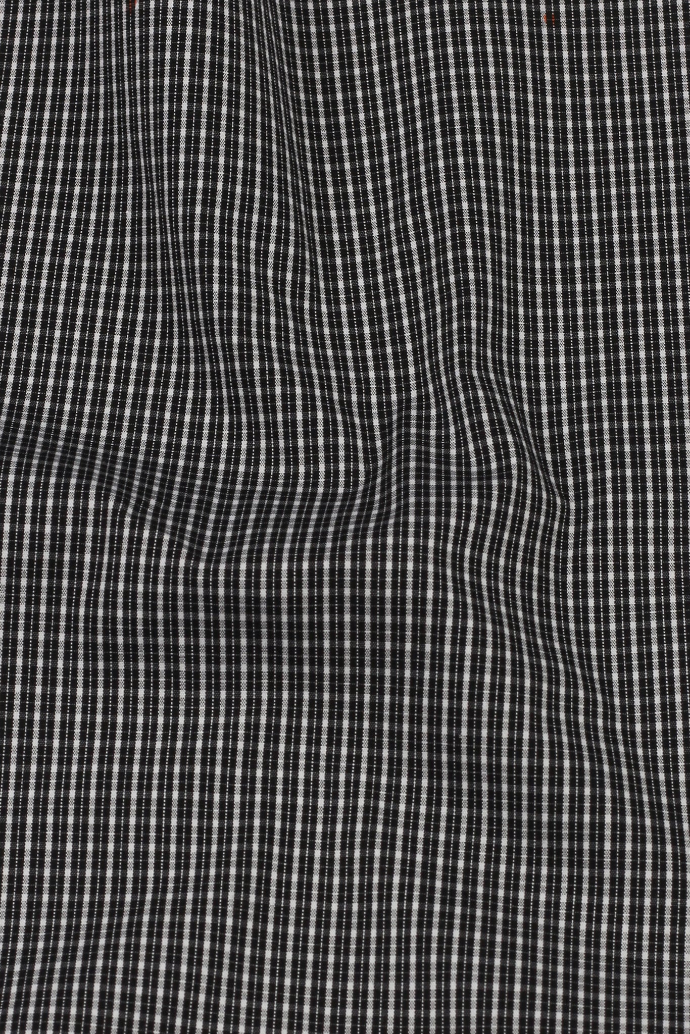 White & Black Watch Check Shirt