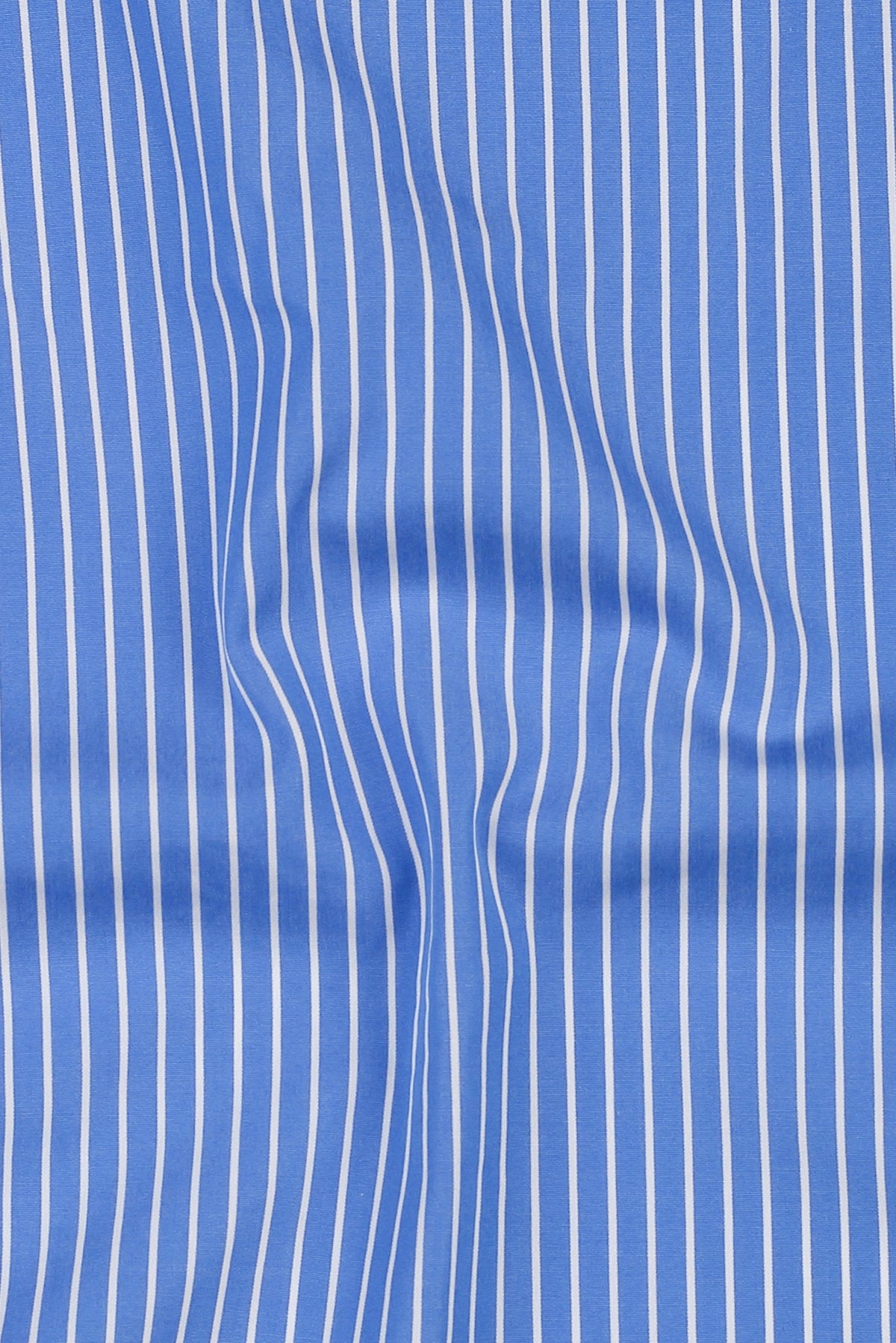 Azure Blue Pen Striped