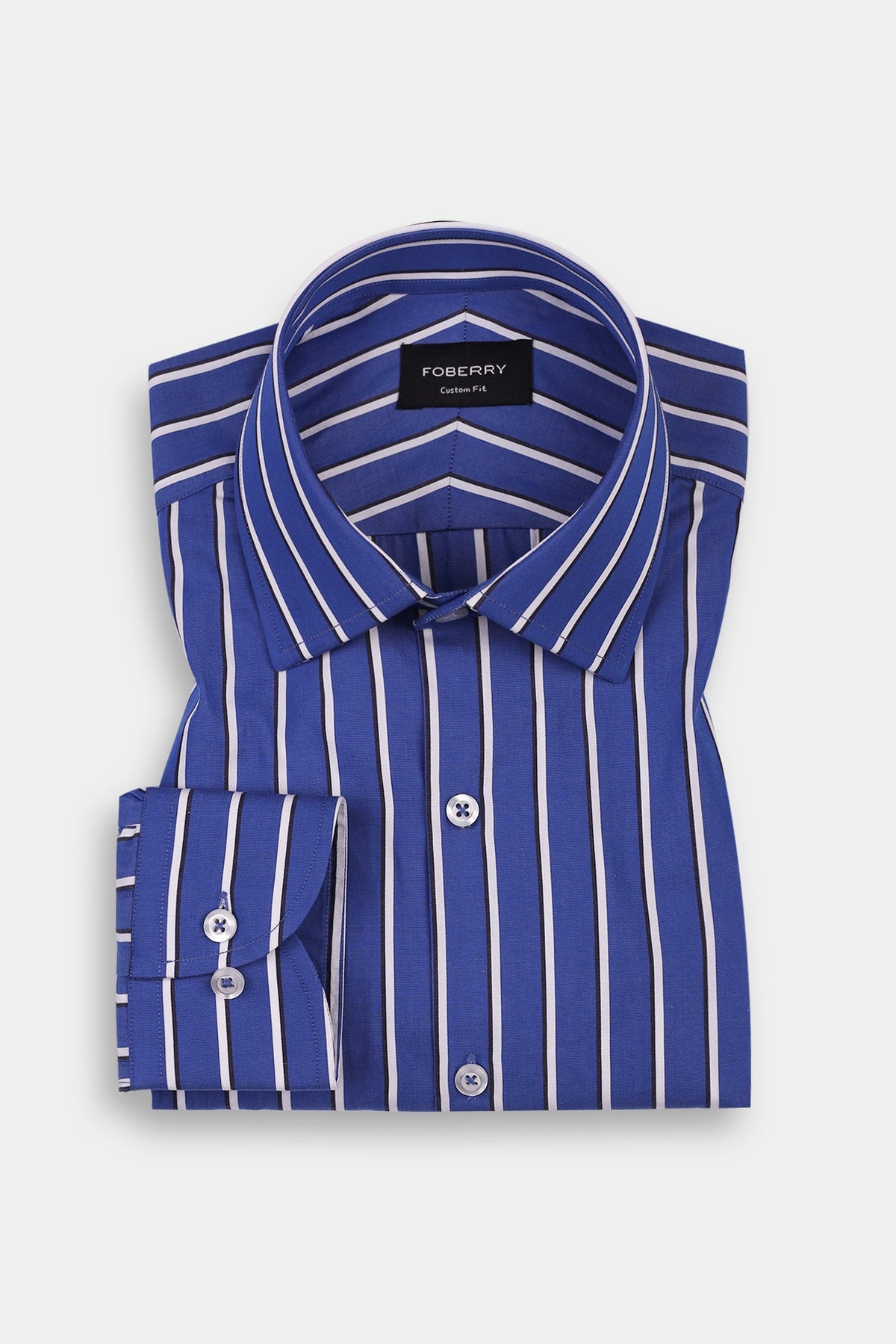 Egyptian Blue Striped Shirt