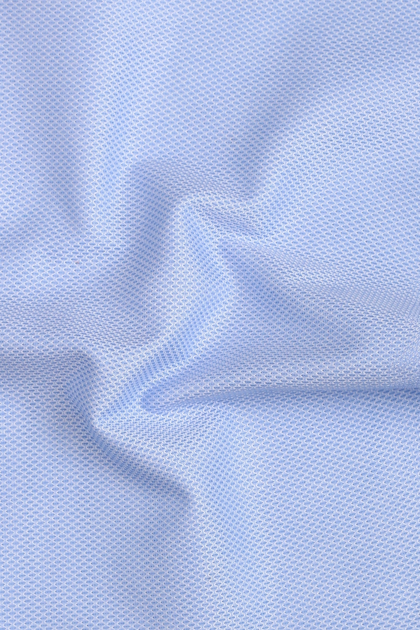 Crispy Sky Blue Leno weave Shirt
