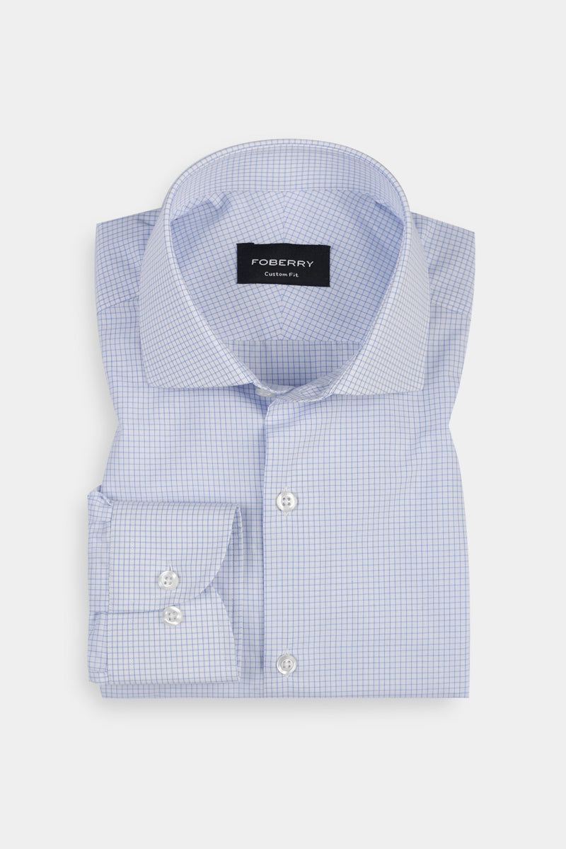 Sky Blue Graphed Shirt