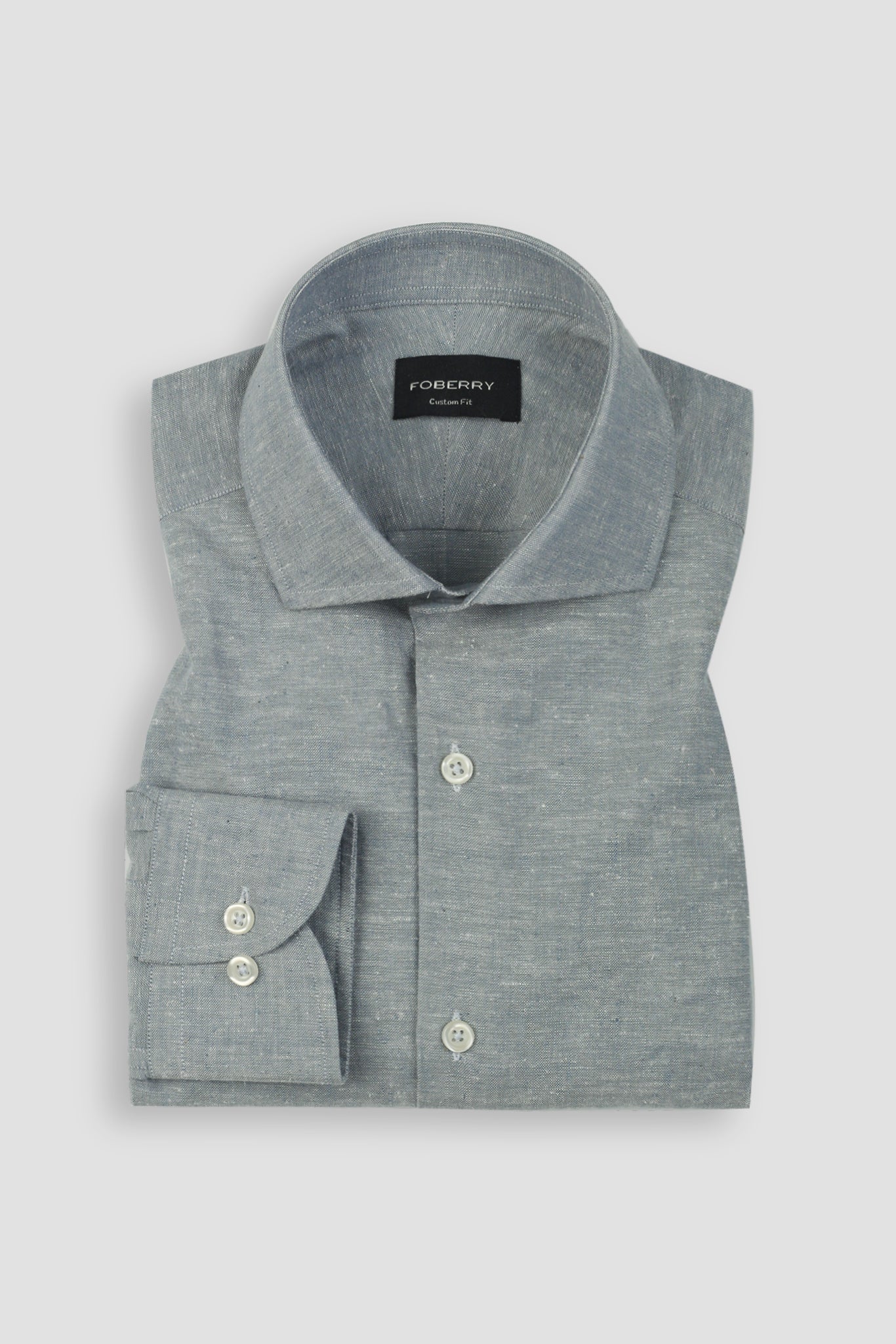 Carolina Blue Irish Linen Shirt
