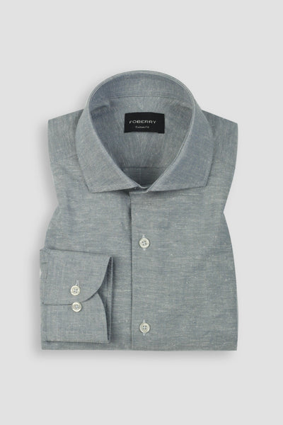 Carolina Blue Irish Linen Shirt
