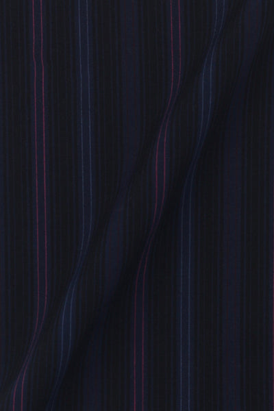 Black and Blue Parallel Striped