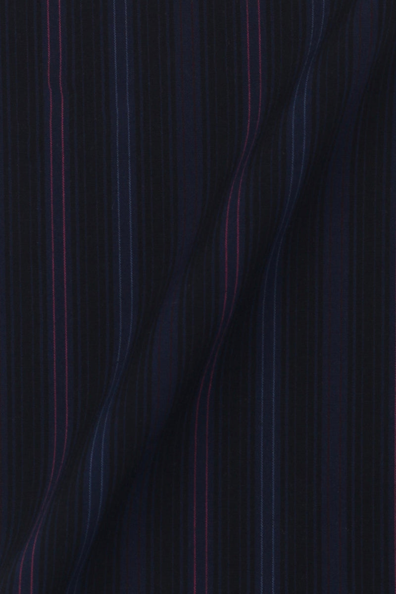 Black and Blue Parallel Striped