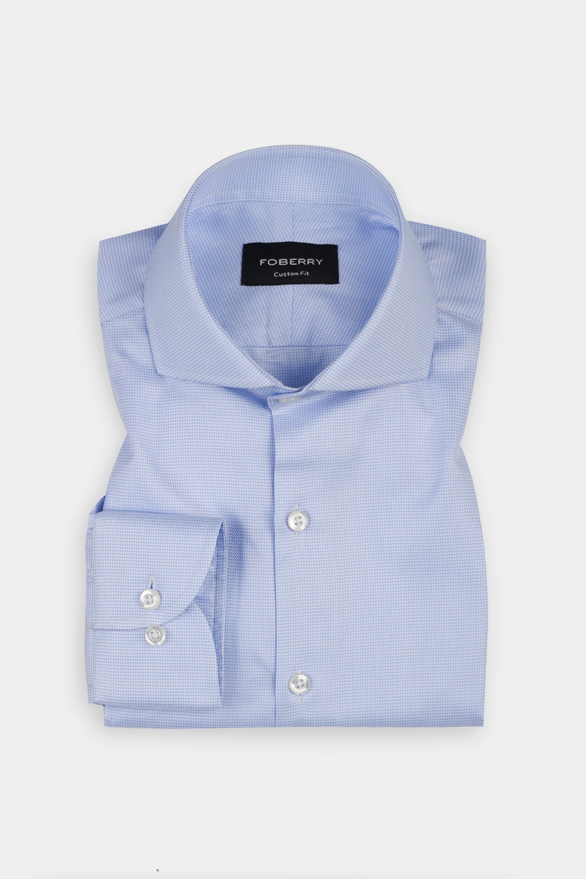 Soft Blue Structured Shirt