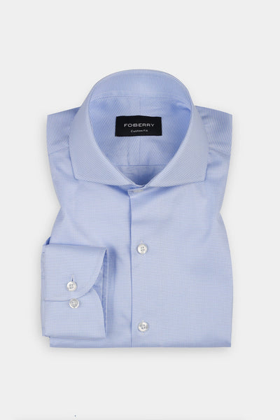 Soft Blue Structured Shirt