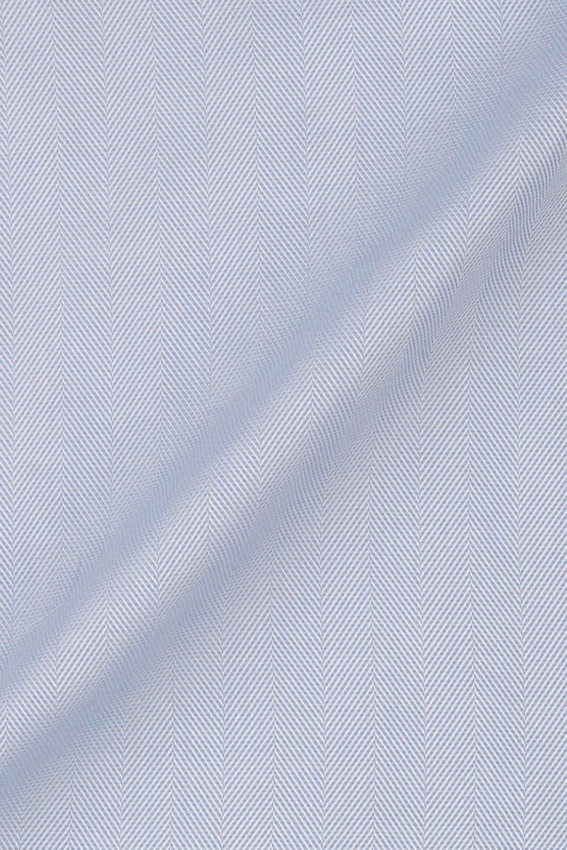 Sky Blue Herringbone