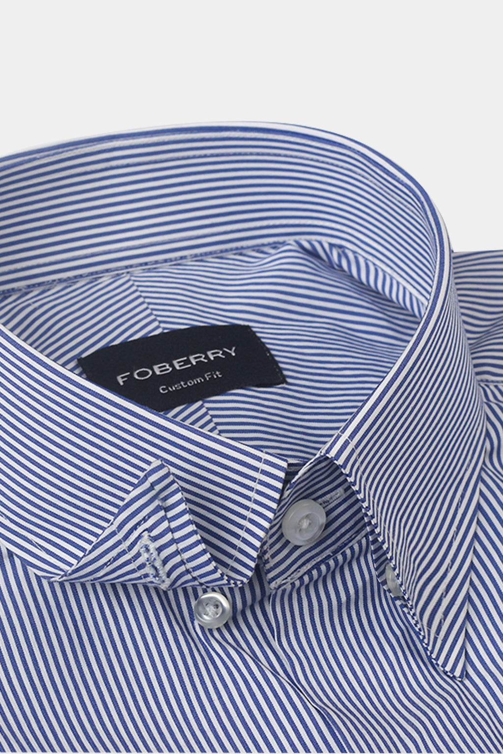 Soft Ink Blue Pencil Striped Shirt