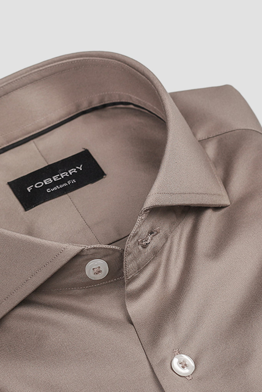 French Beige Egyptian Pin Point Shirt