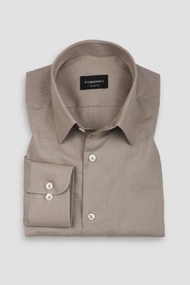 Light Taupe Linen Shirt