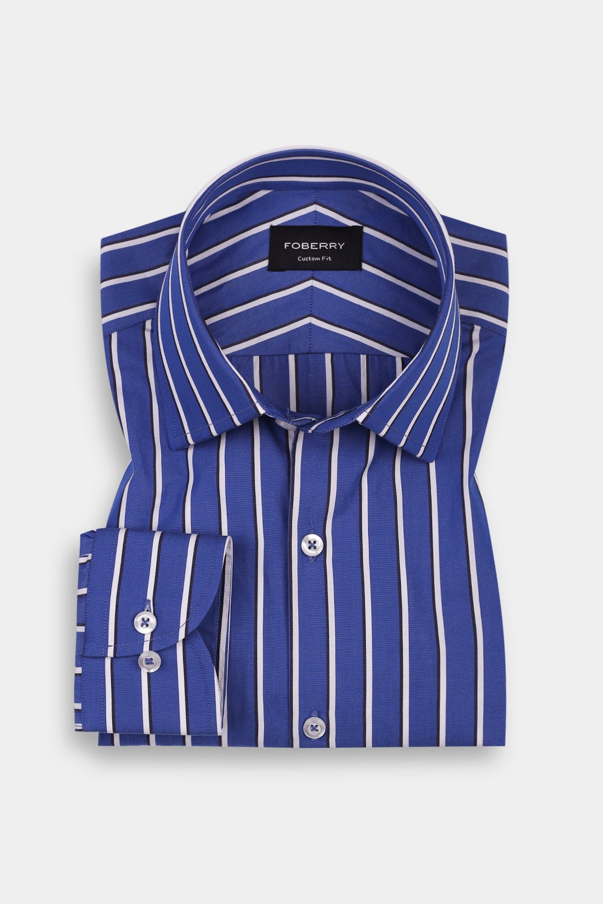 Egyptian Blue Striped Shirt