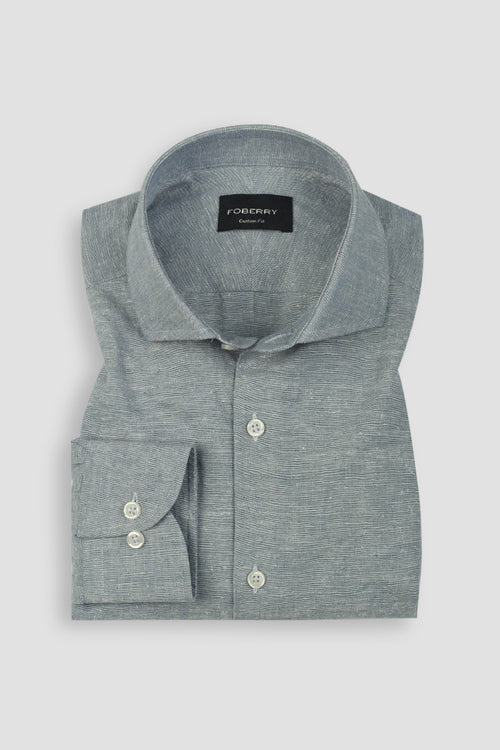Carolina Blue Irish Linen Shirt