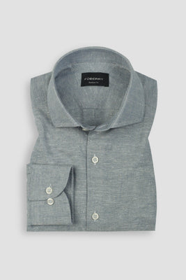 Carolina Blue Irish Linen Shirt