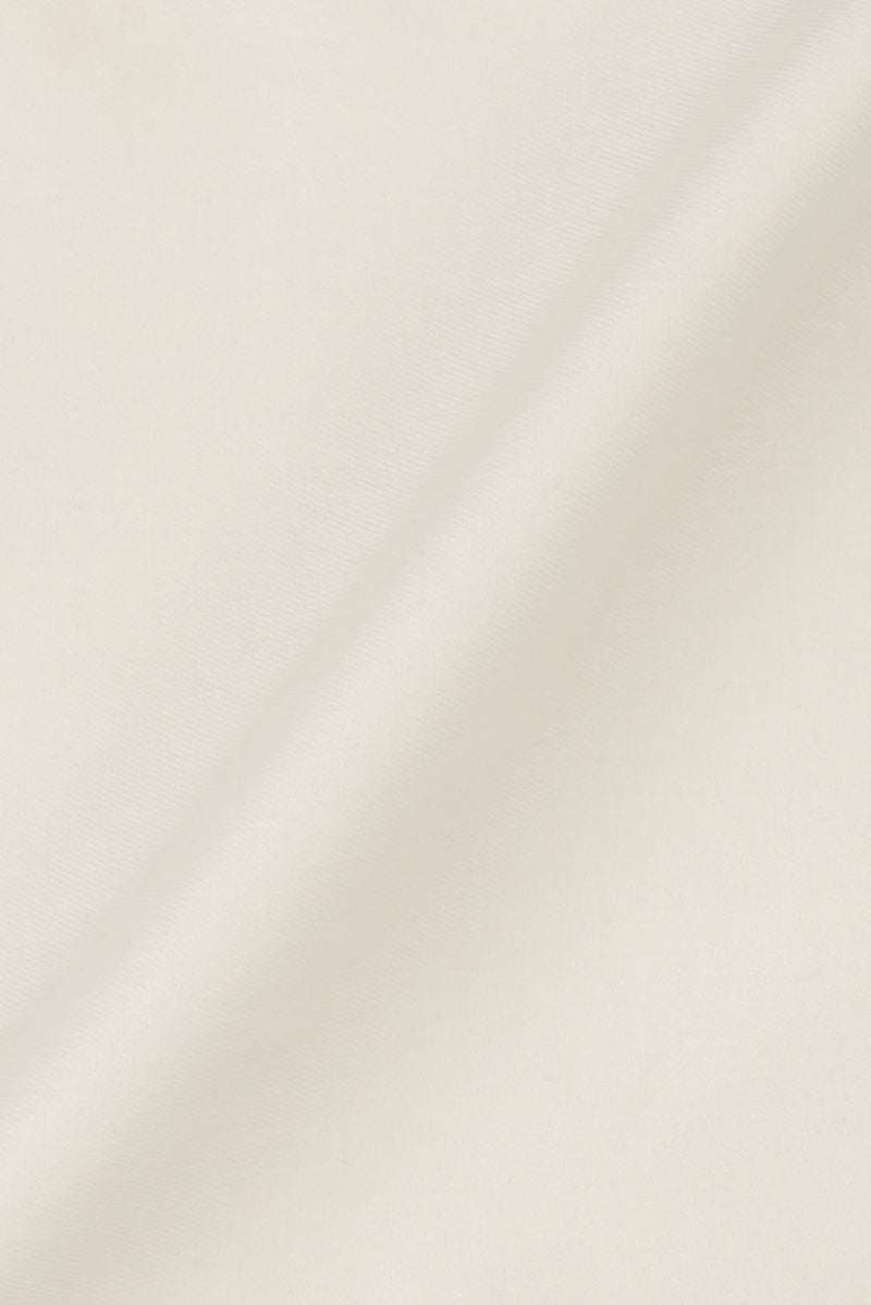 Ivory Egyptian Twill Pin Collar Shirt