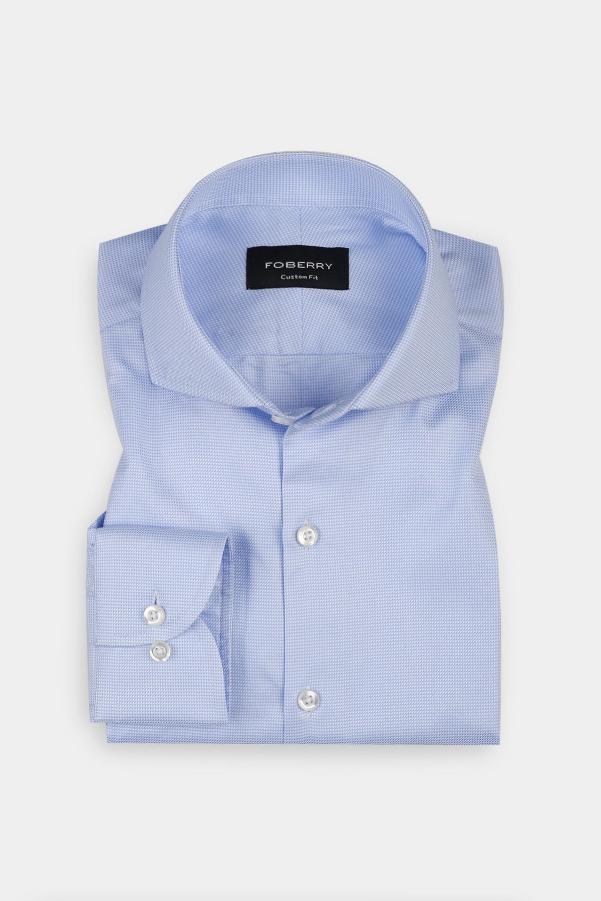 Soft Blue Structured Shirt