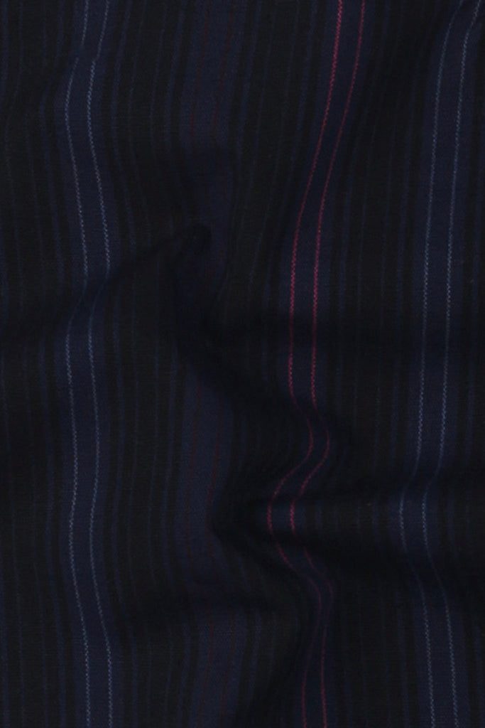 Black and Blue Parallel Striped