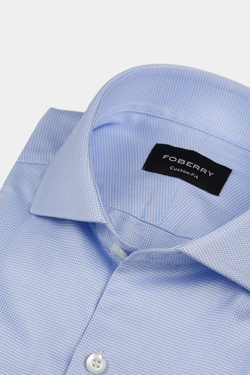 Soft Blue Structured Shirt