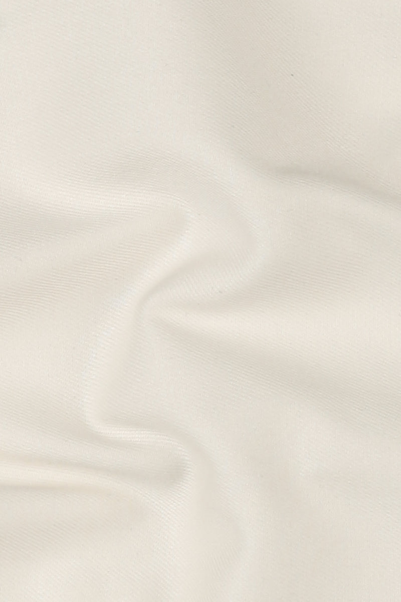 Ivory Egyptian Twill Pin Collar Shirt