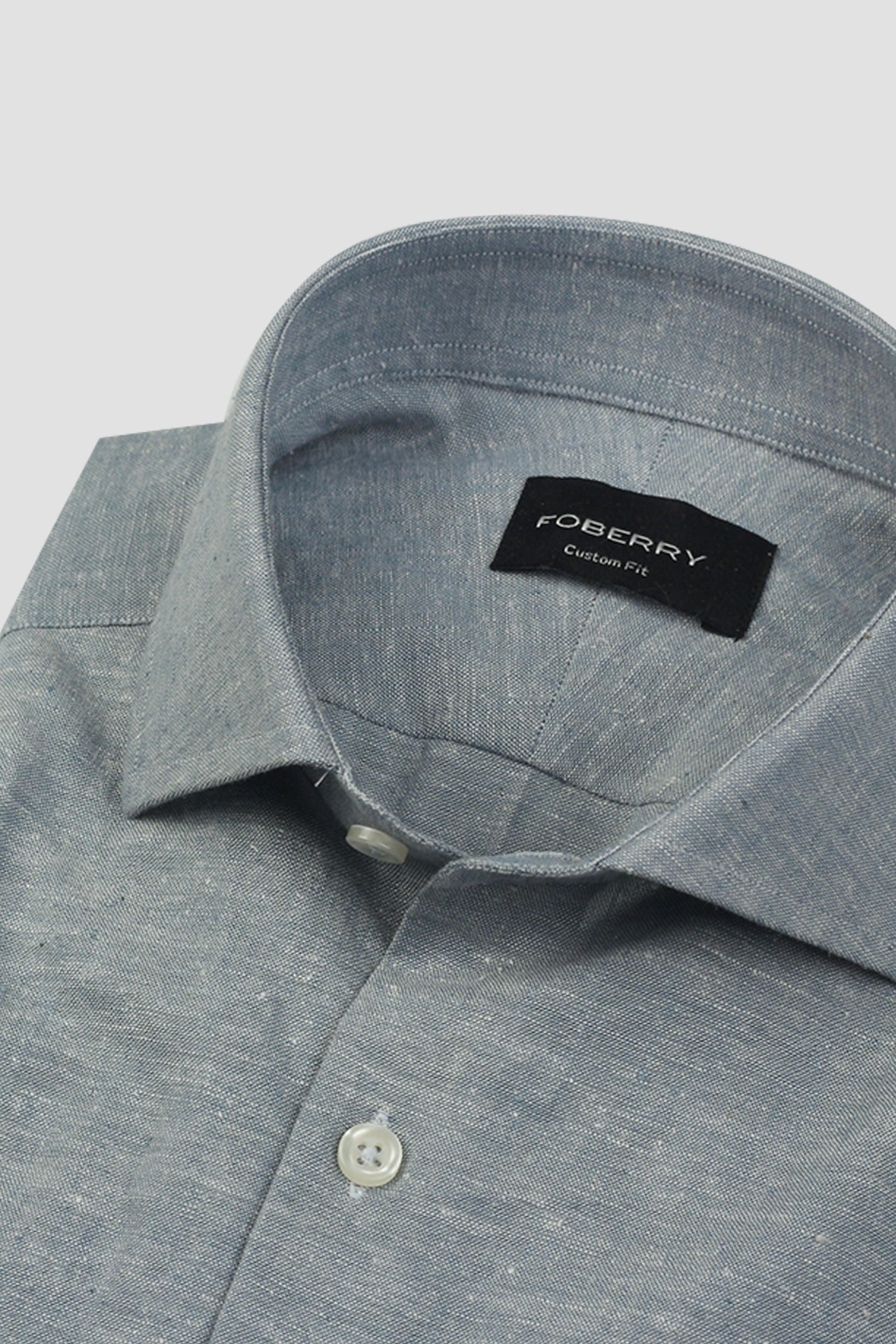 Carolina Blue Irish Linen Shirt