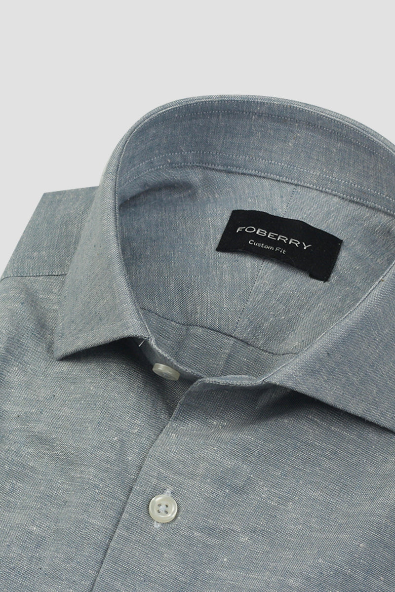 Carolina Blue Irish Linen Shirt