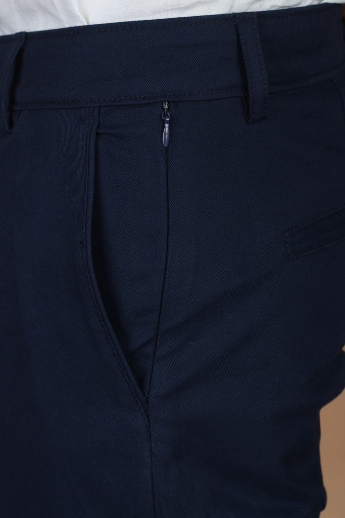 Navy Blue Twill Comfort Chinos