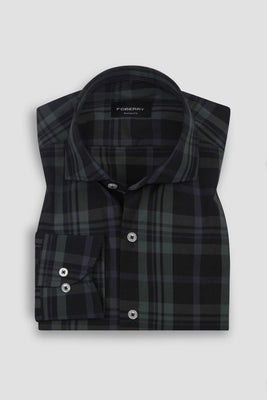 Bottle Green Madras Checkered Shirt