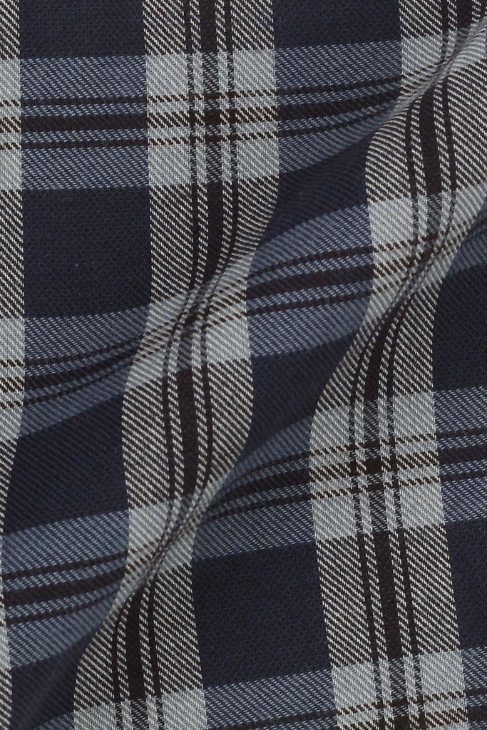 Brown & Blue Tartan Winter Flannel Shirt