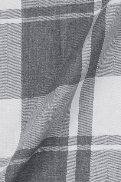 Marble Grey Plaid Winter Flannel