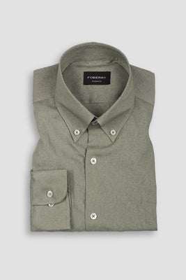 Olive Grey Featherweight Linen Shirt