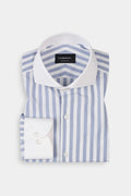 Sapphire Blue Bold Stripes Shirt