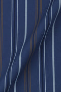 Cobalt Blue with Mustard Hairline Striped