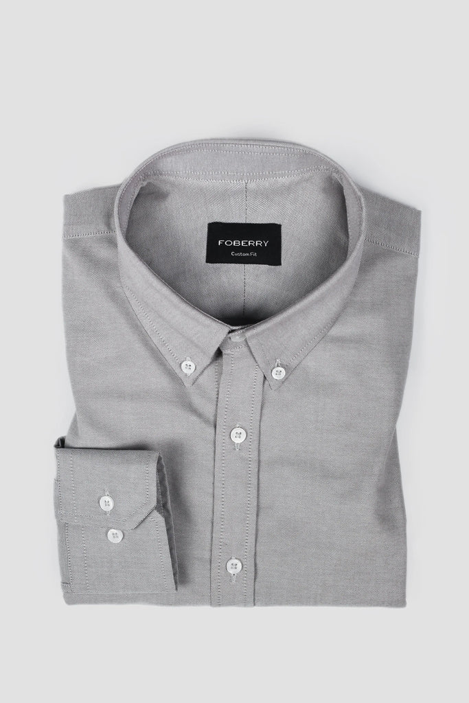Cloud Grey Oxford Shirt Foberry