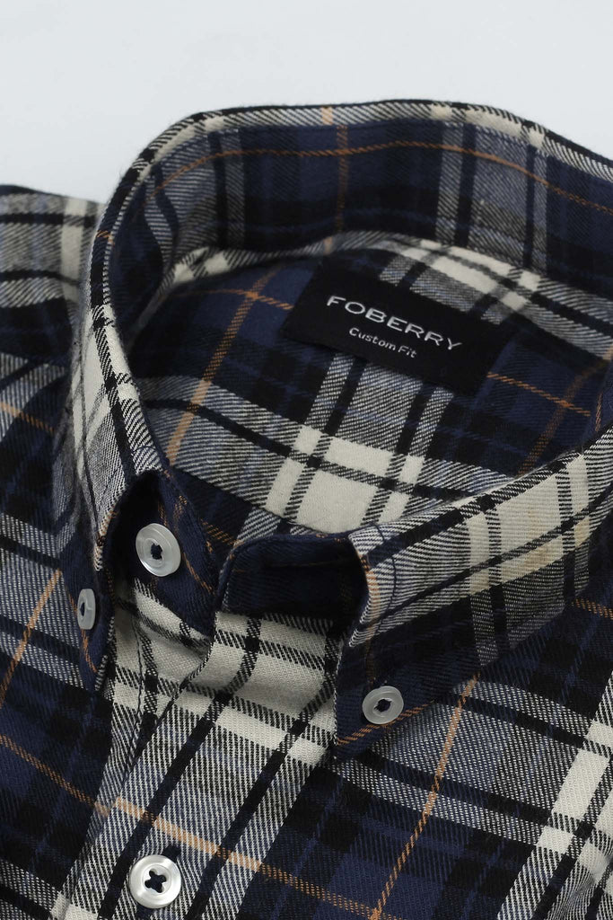 Astros Navy Tartan Winter Flannel Shirt
