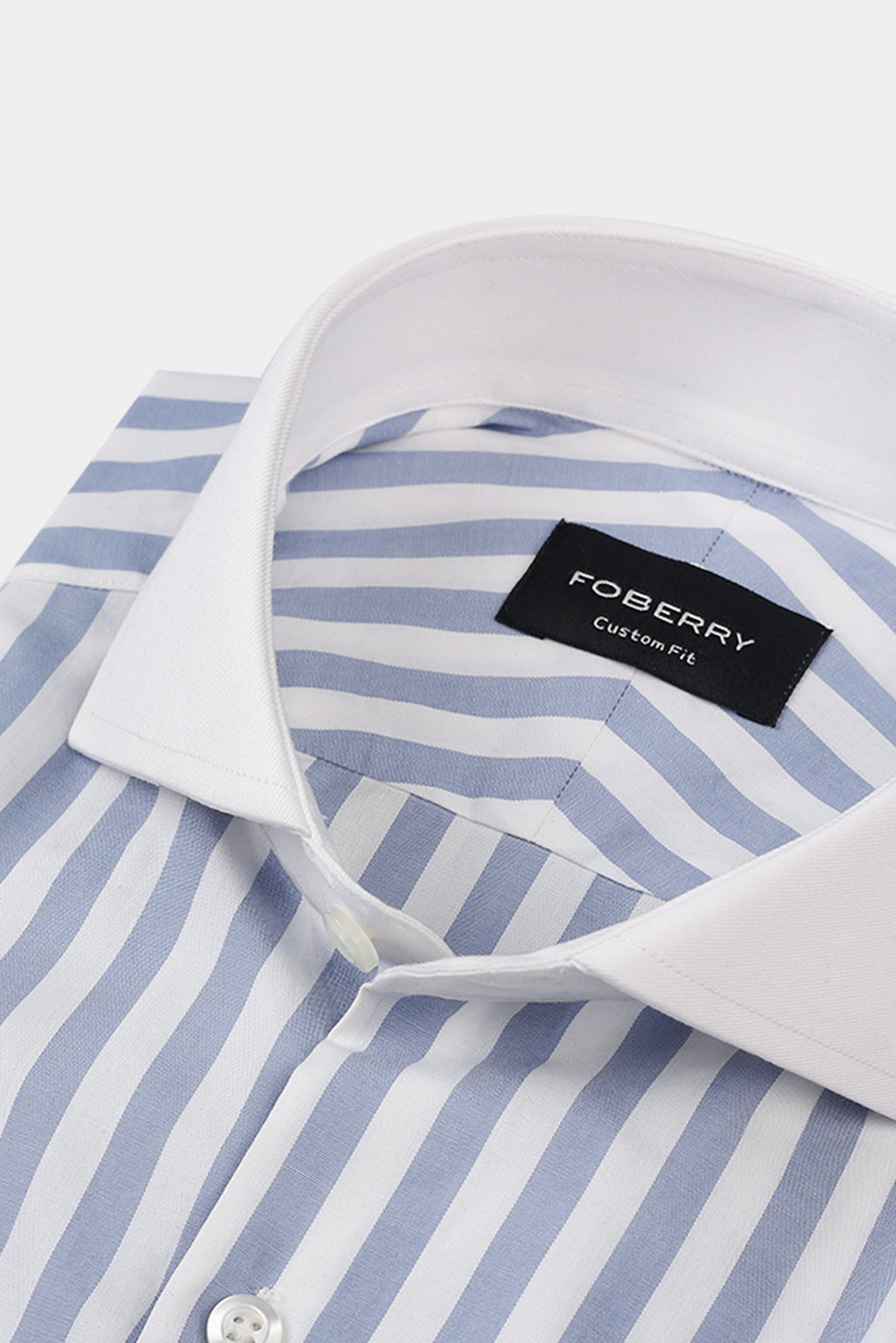 Sapphire Blue Bold Stripes Shirt
